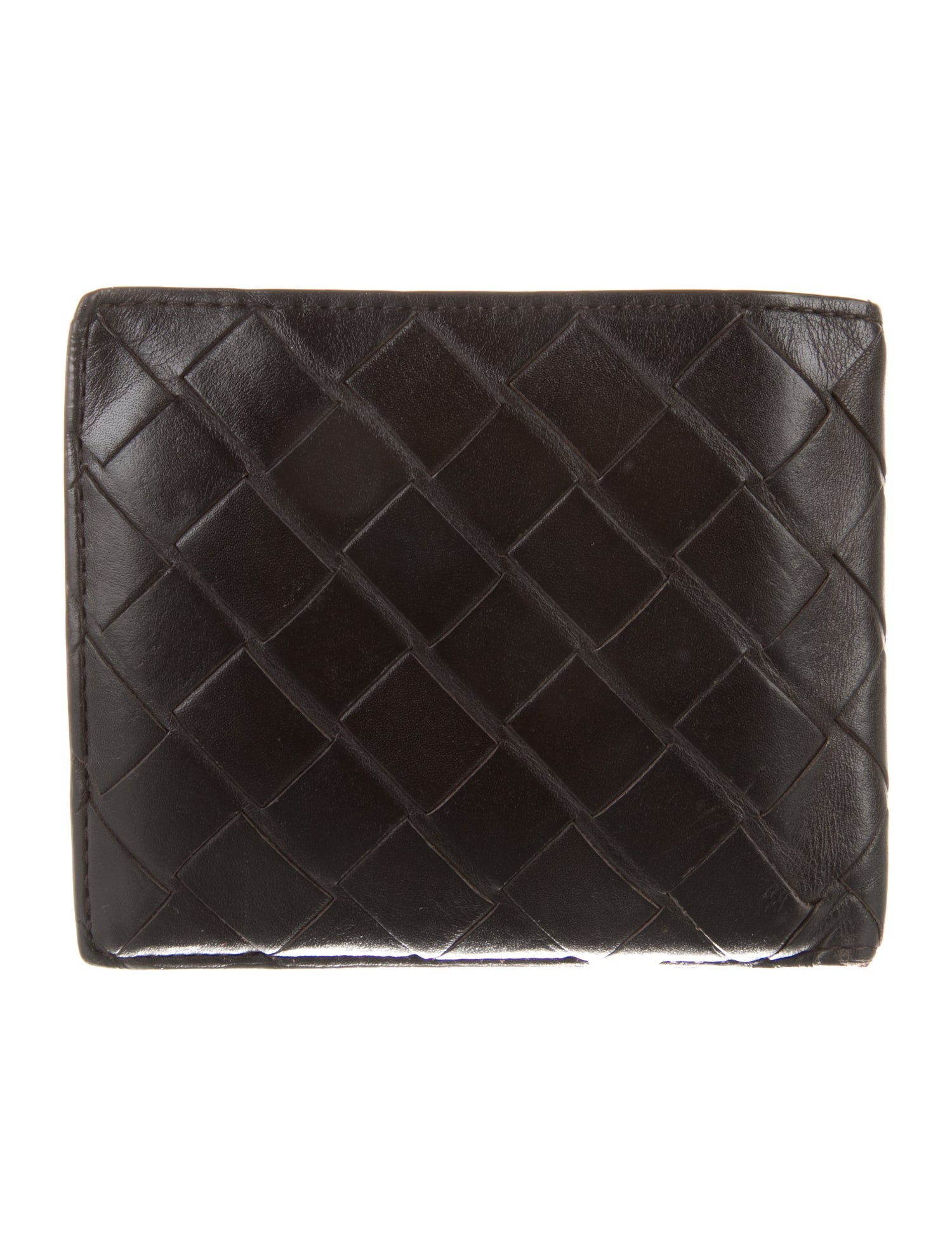 Bottega Veneta Bi Fold Intrecciato Weave Wallet