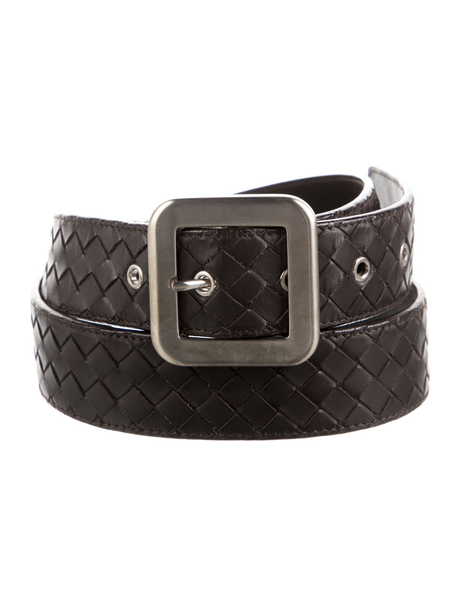 Bottega Veneta Intrecciato Weave Leather Belt