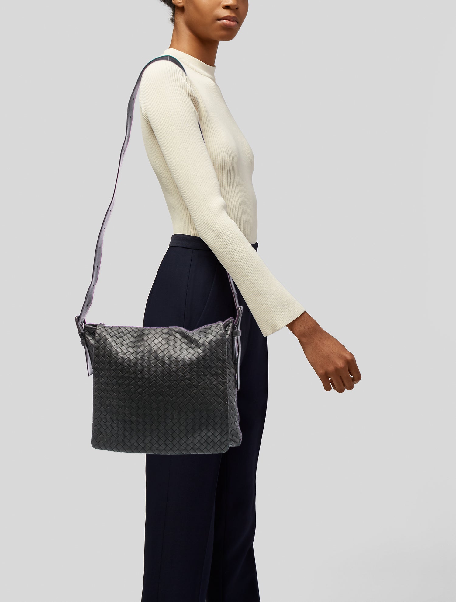 Bottega Veneta Intrecciato Messenger Bag