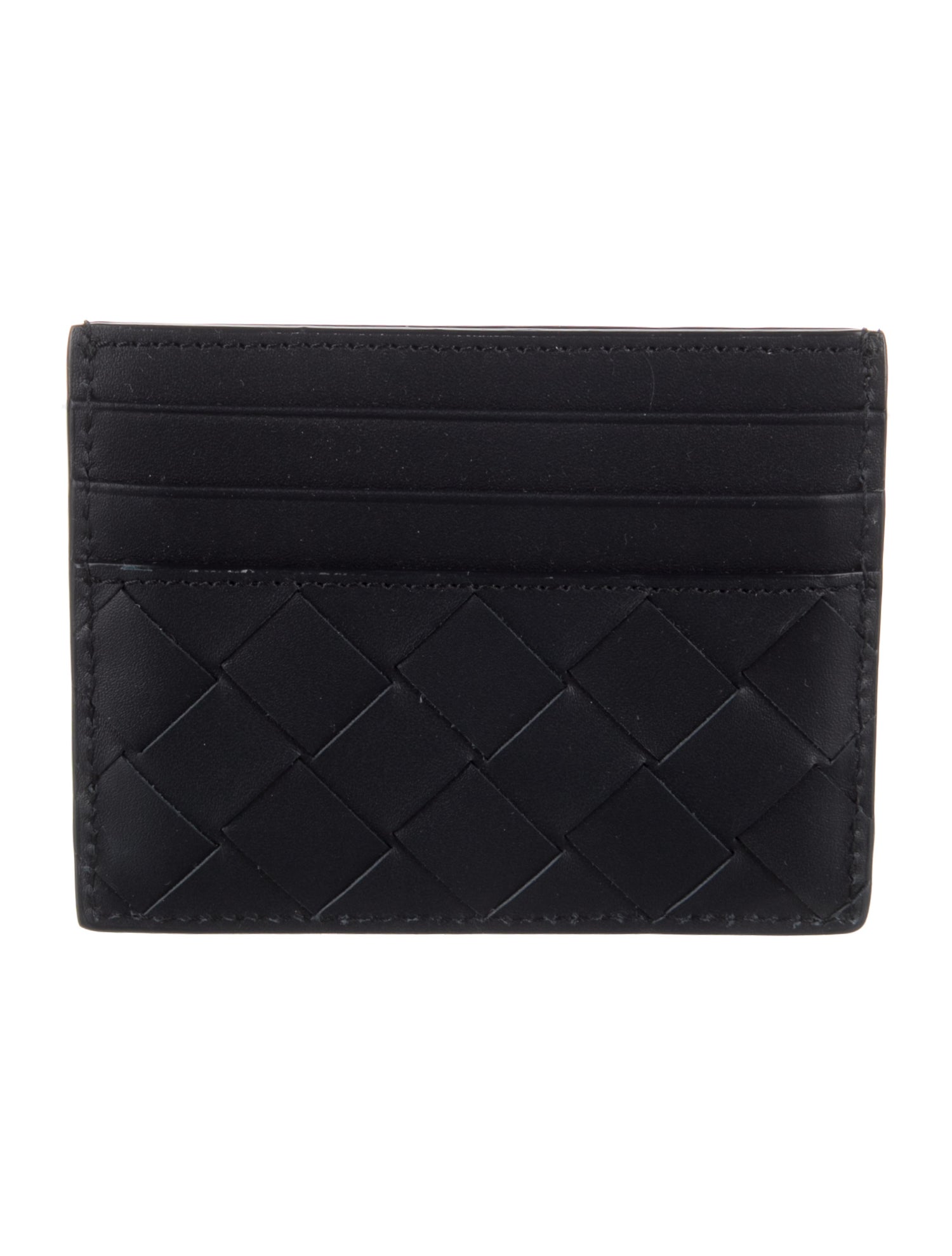 Bottega Veneta Intrecciato Weave Leather Card Holder