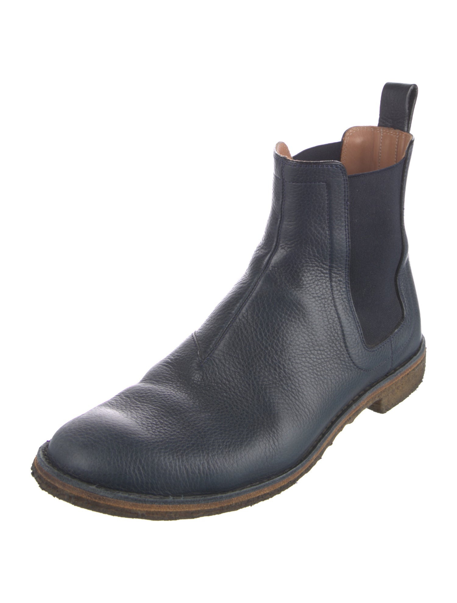 Bottega Veneta Leather Chelsea Boots - Blue Boots, Shoes