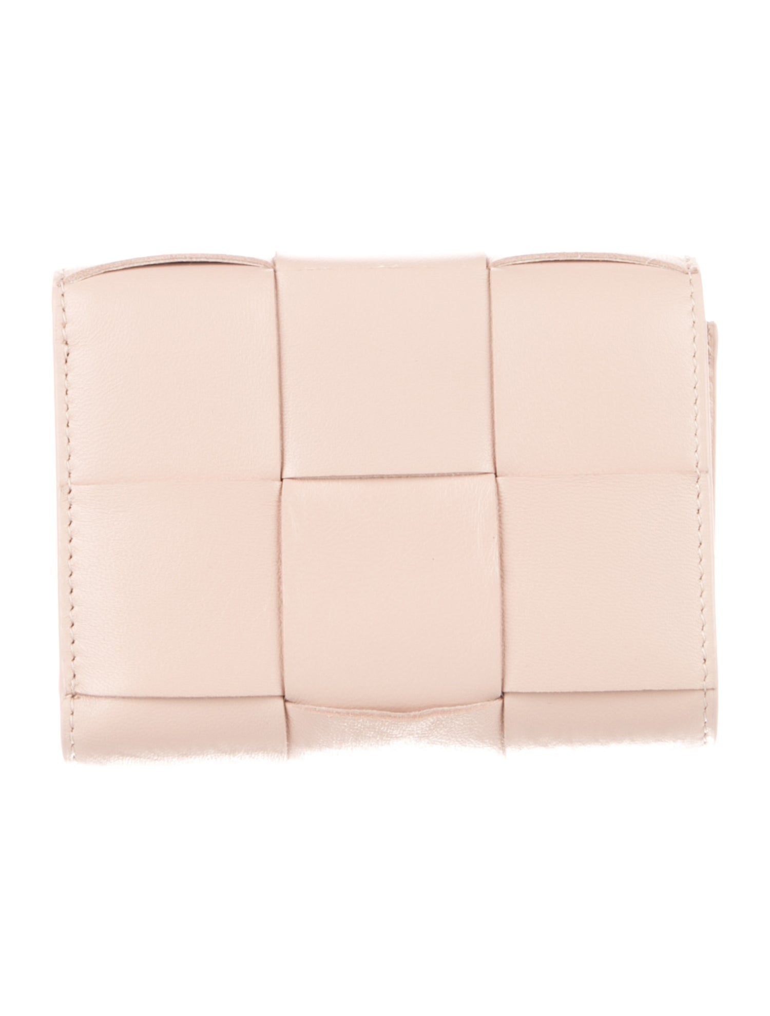 Bottega Veneta Intrecciato Weave Leather Compact Wallet