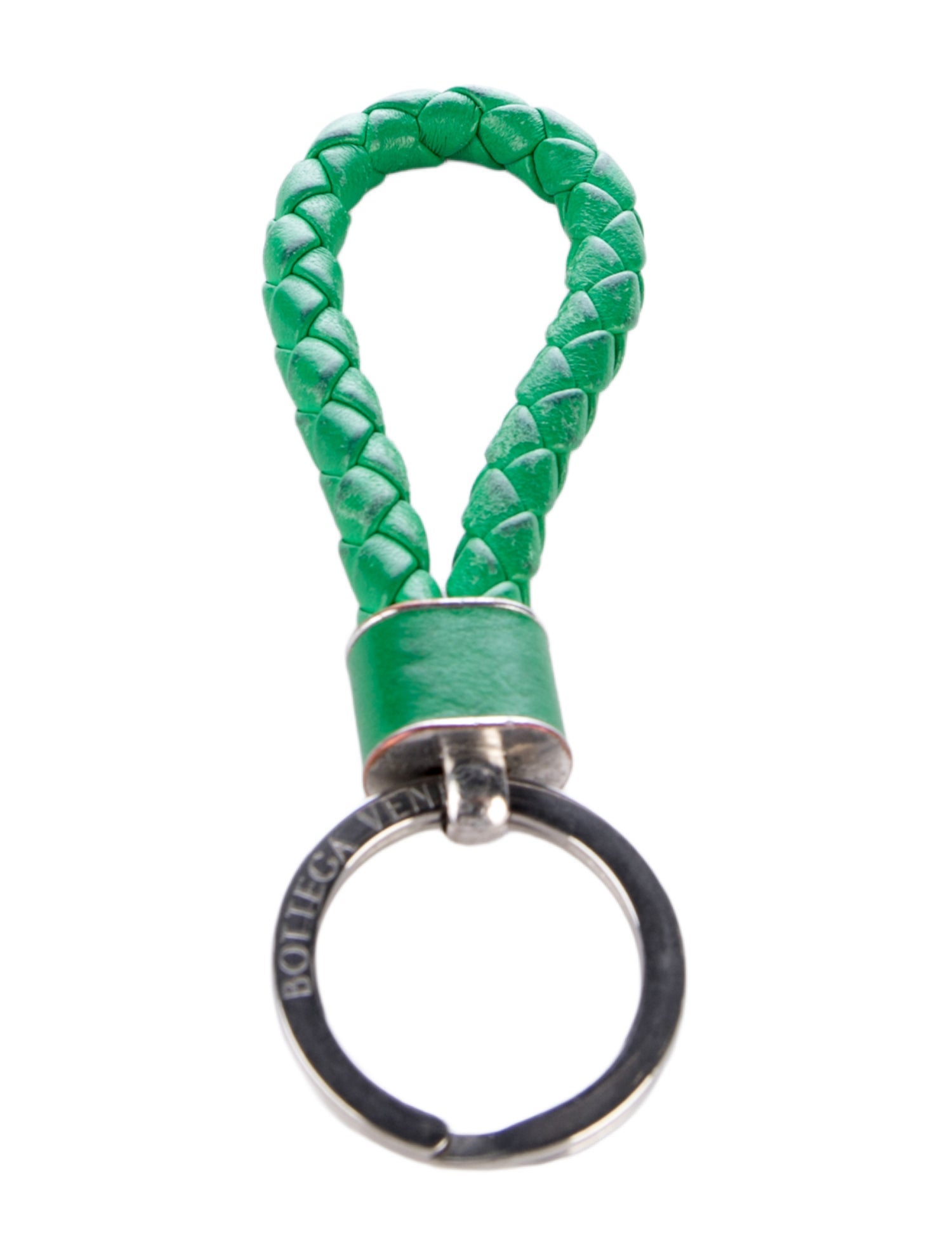 Bottega Veneta Intrecciato Weave Leather Key chain