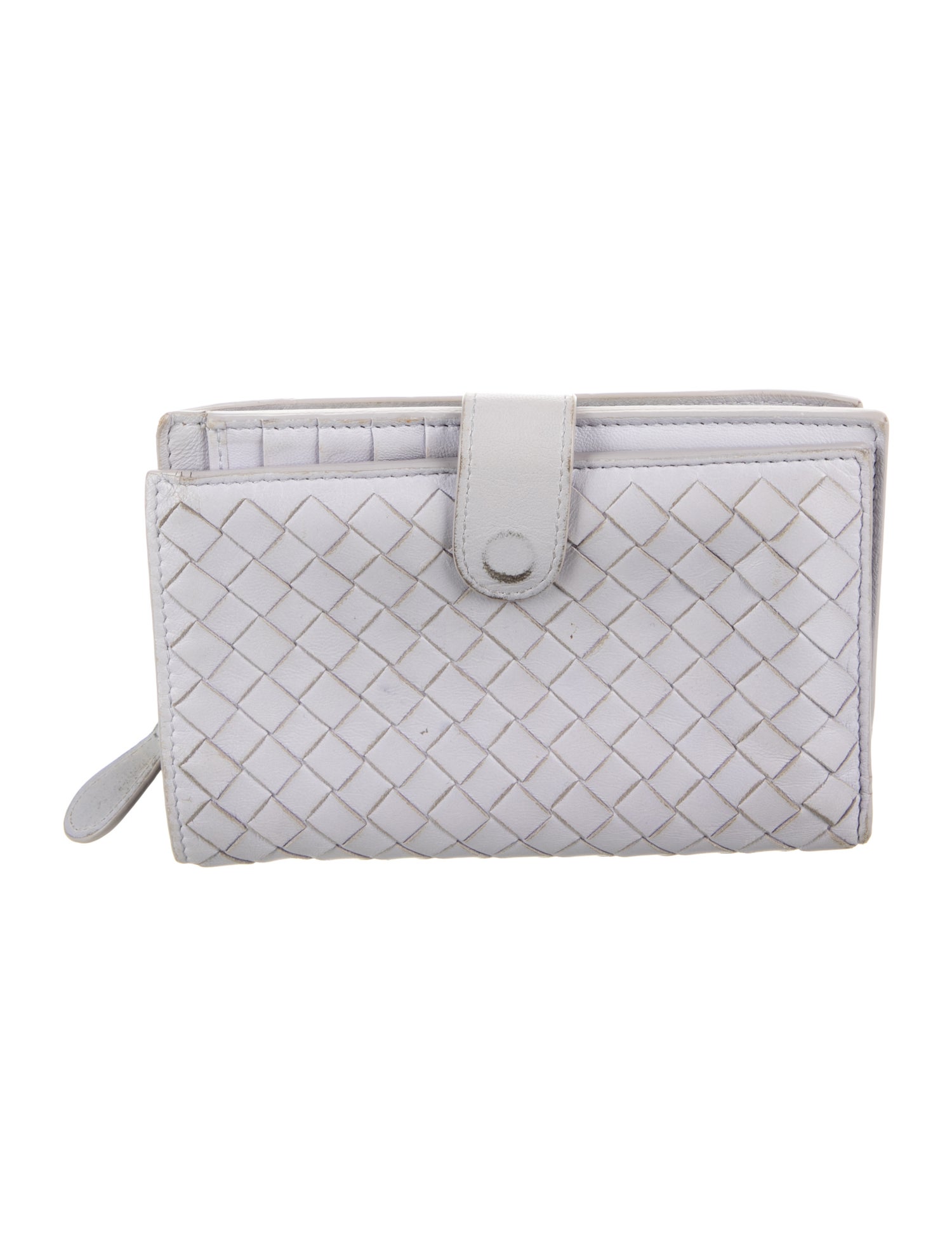 Bottega Veneta Vintage Intrecciato Weave Compact Wallet