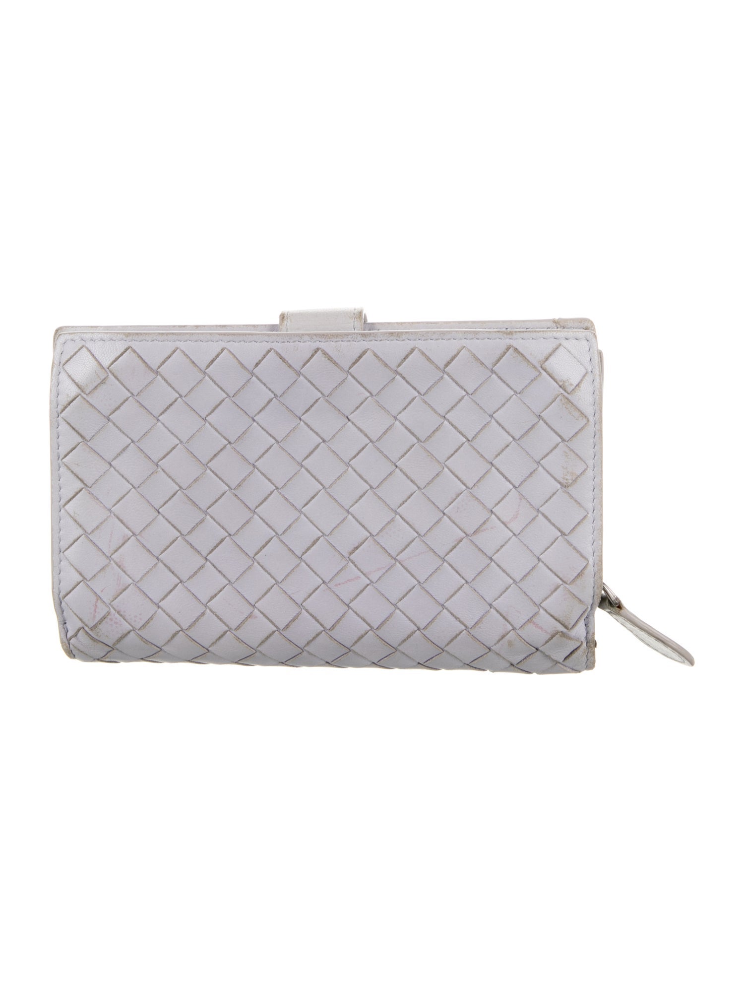 Bottega Veneta Vintage Intrecciato Weave Compact Wallet