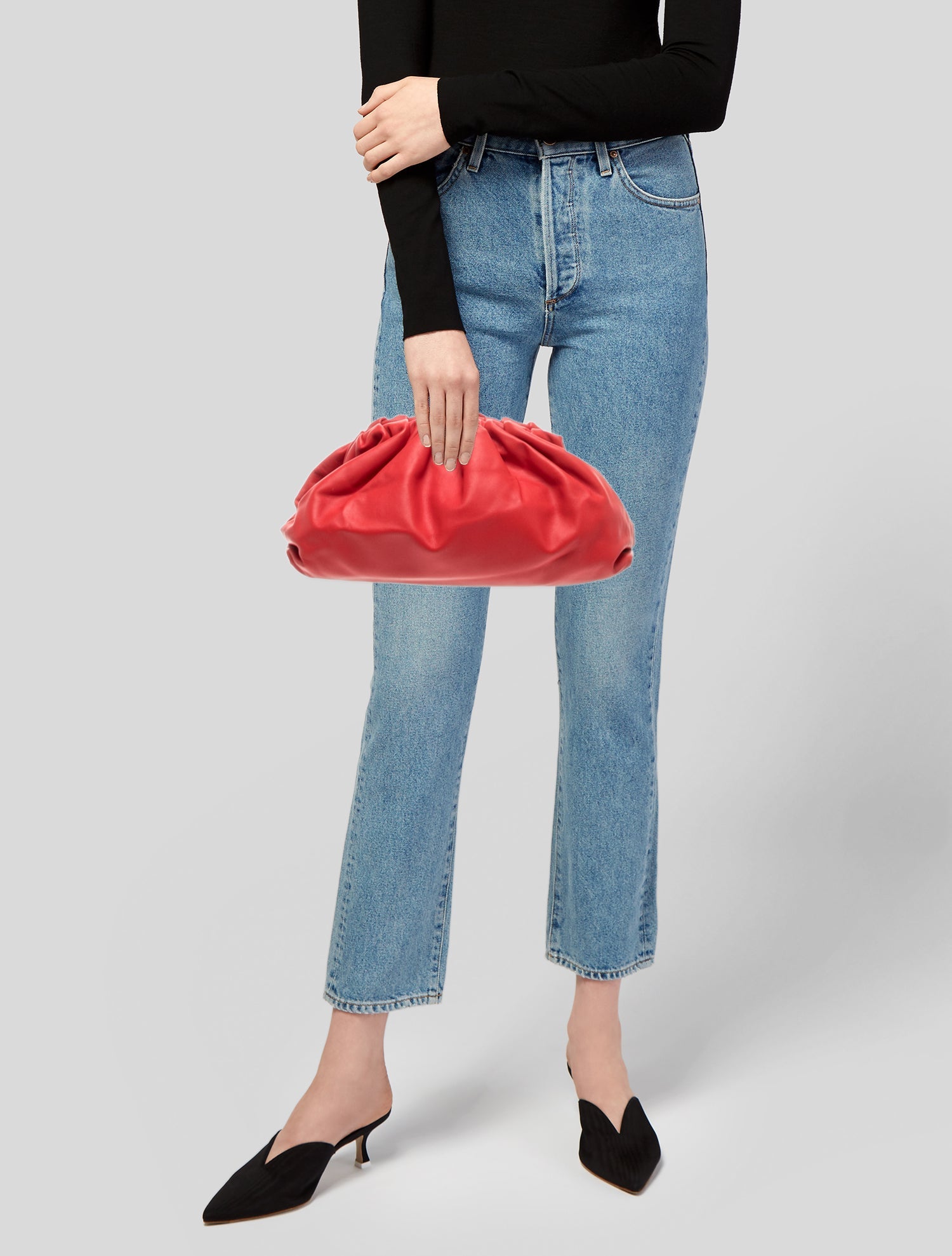 Hillier Bartley Leather Bunny Clutch - White Clutches, Handbags