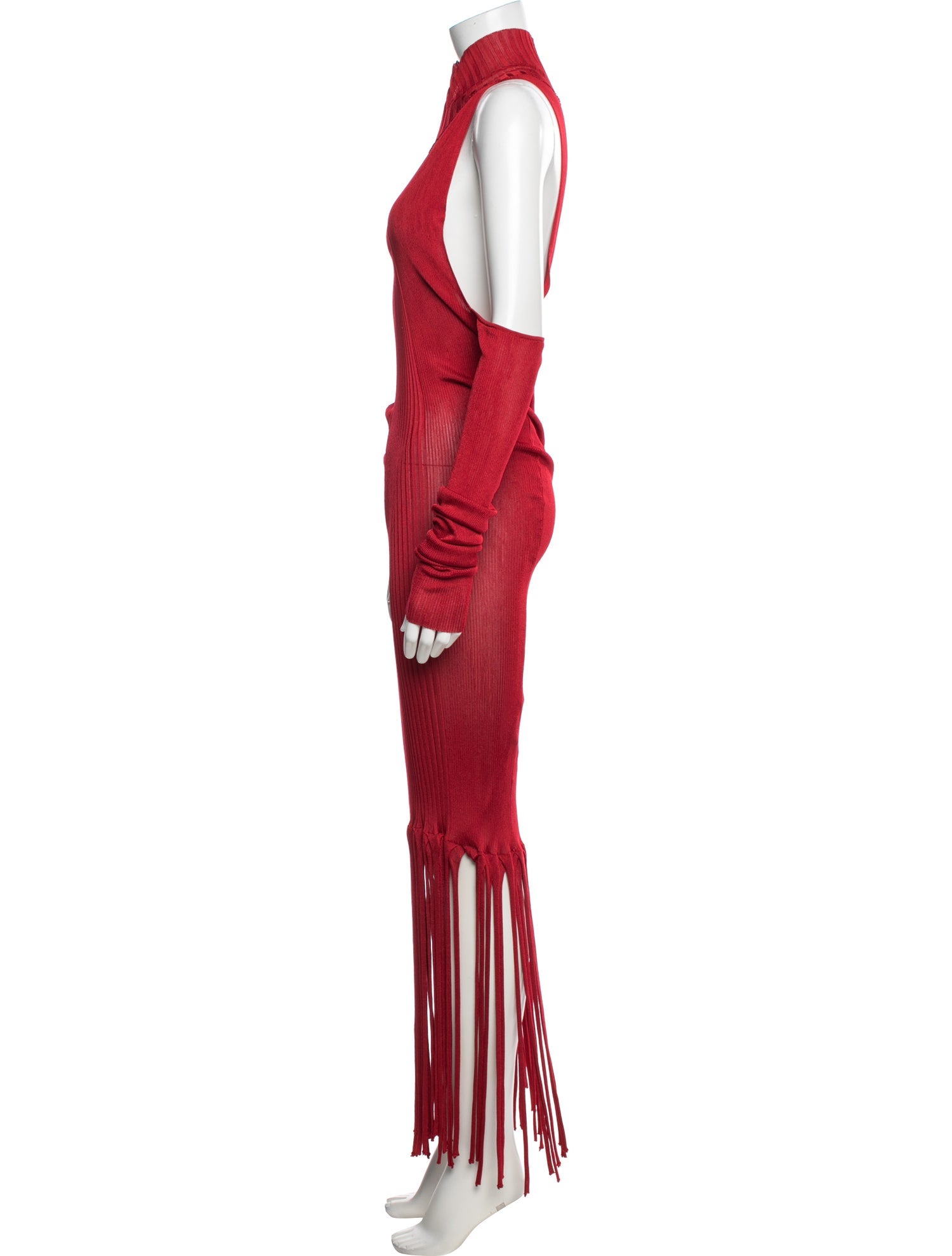 Bottega Veneta Mock Neck Long Dress