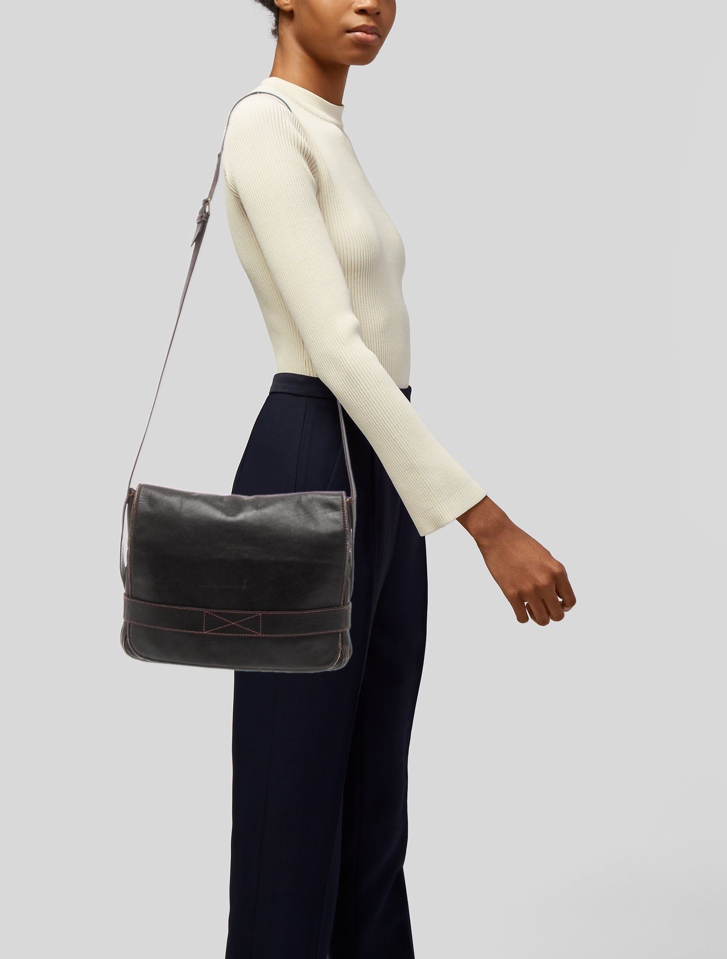 Bottega Veneta Leather Crossbody Bag Vintage