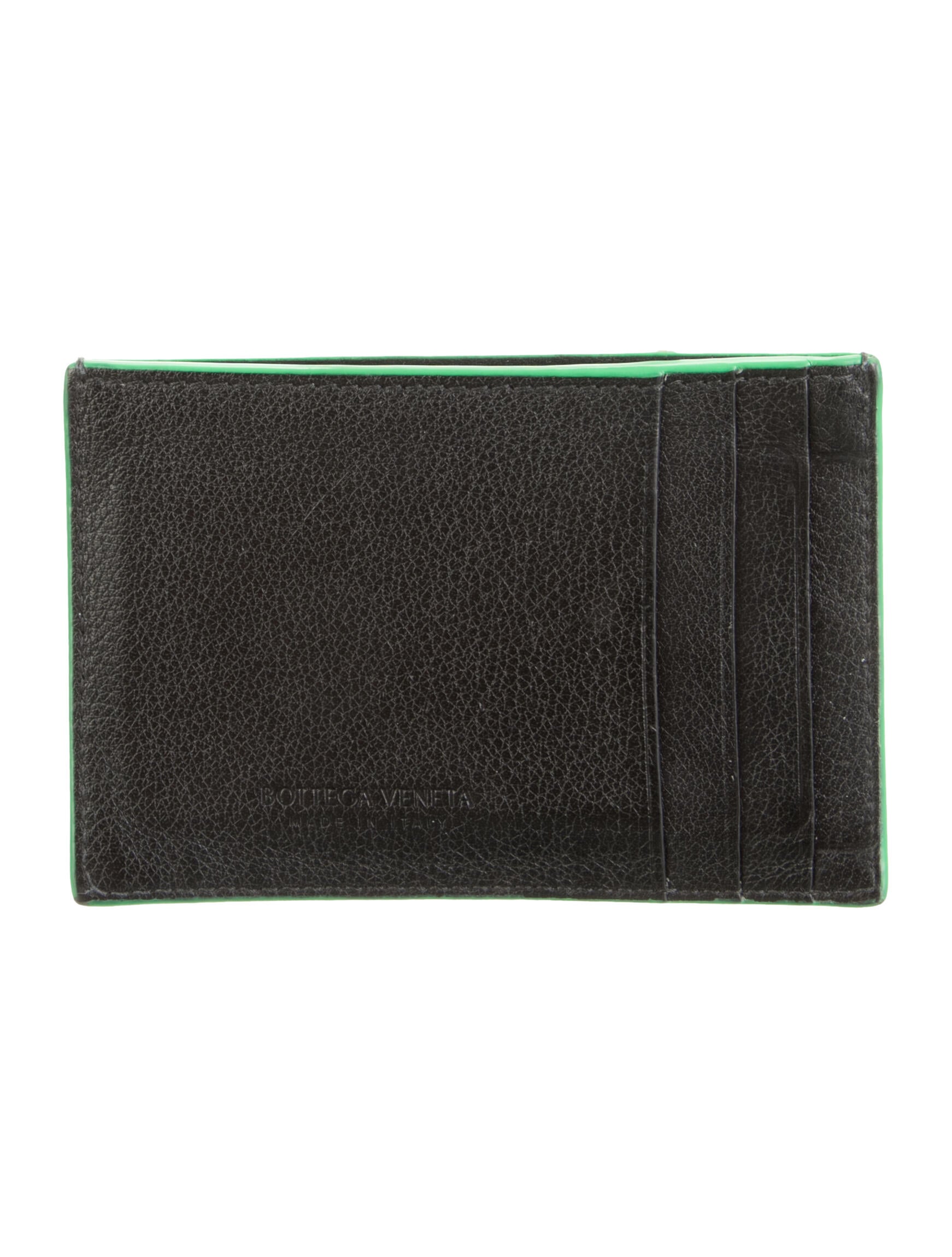 Bottega Veneta Intrecciato Weave Lambskin Card Holder