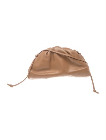 Pre-owned Bottega Veneta Leather Mini Pouch Mini In Brown