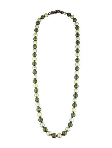 Bottega Veneta Faceted Bead Necklace