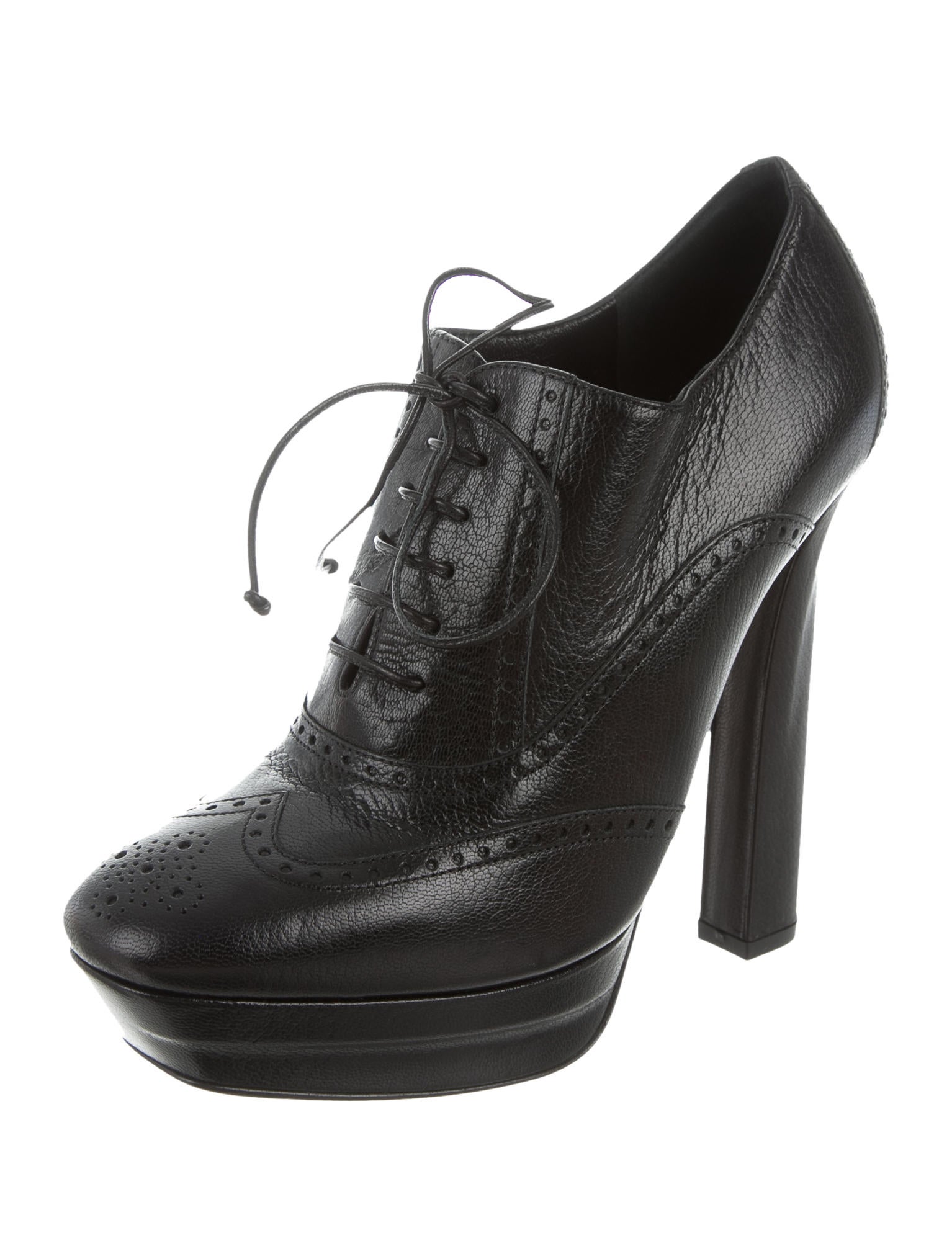 Bottega Veneta Leather Platform Ankle Boots