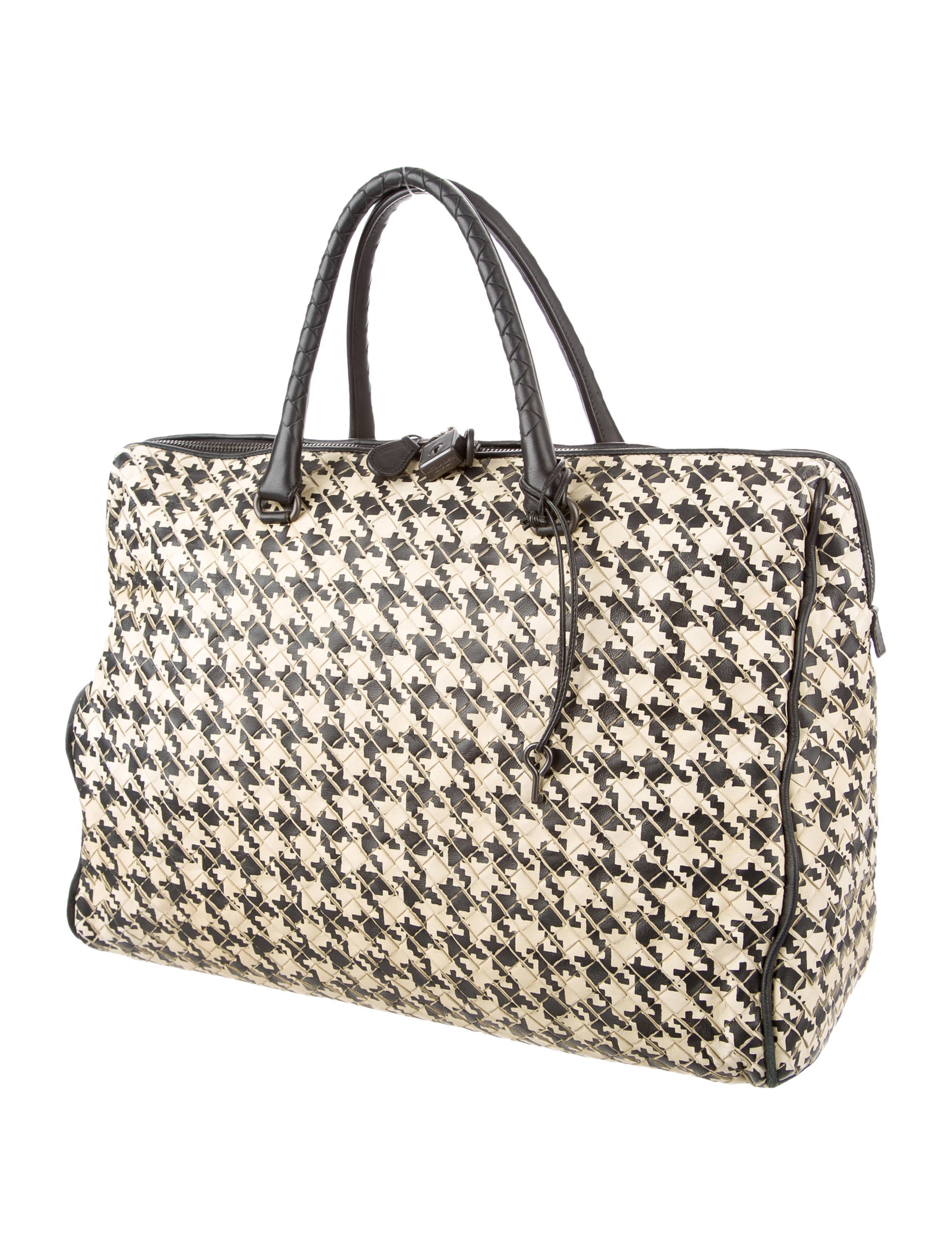 Bottega Houndstooth Intrecciato Bag Handbags BOT42506 The