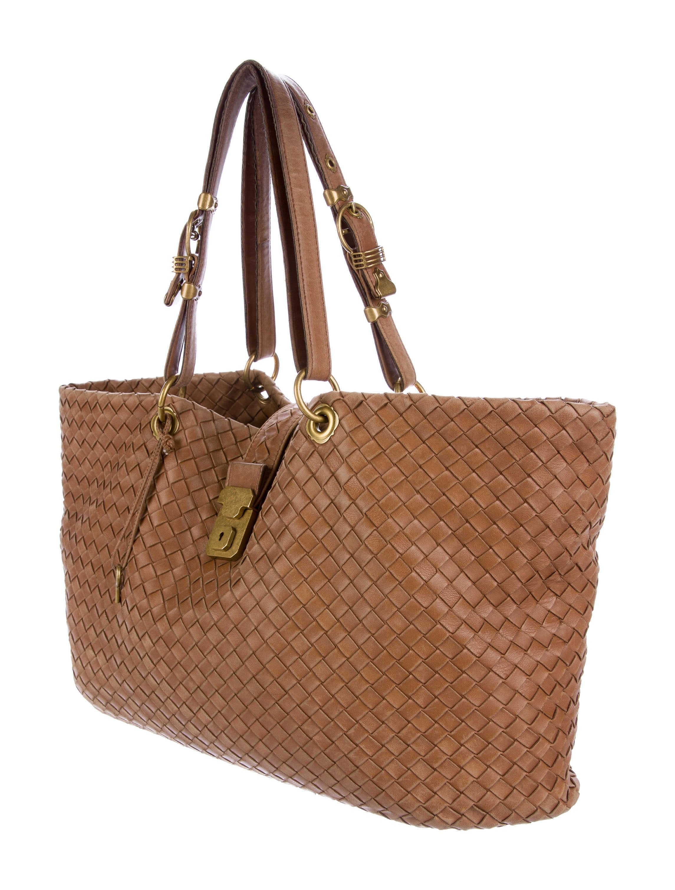 intrecciato leather