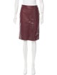 Bottega Veneta Leather Pencil Skirt