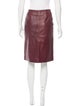Bottega Veneta Leather Pencil Skirt