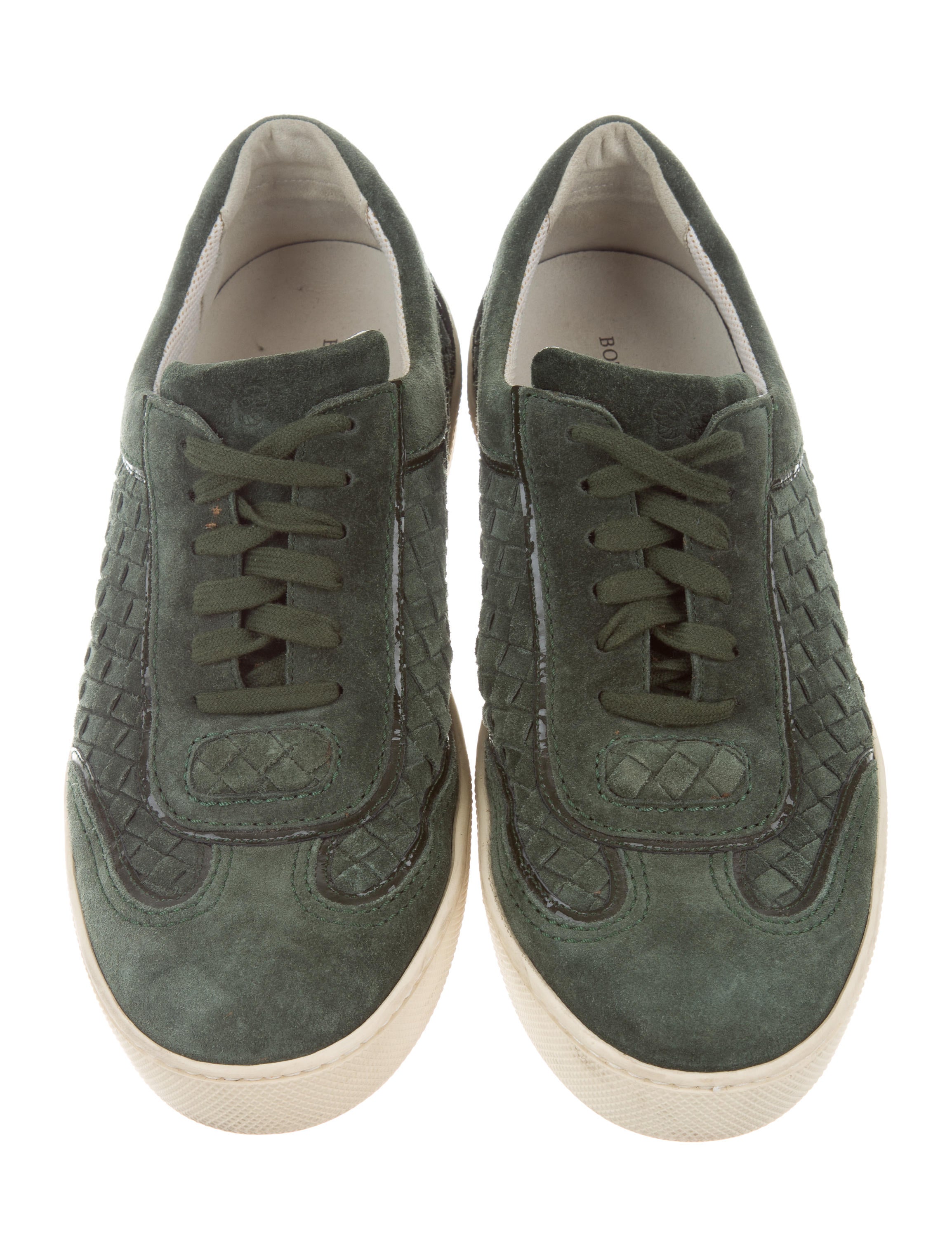 Bottega Veneta Green Suede Shoes Men Bottega Veneta Green Suede Shoes Men
