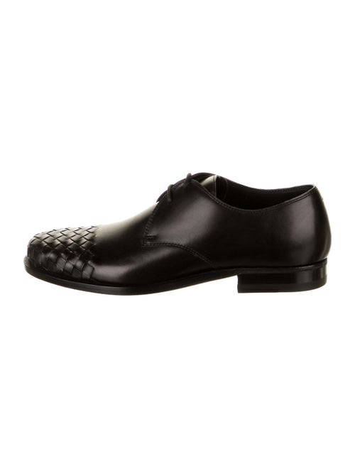 Bottega Veneta Intrecciato Derby Shoes black