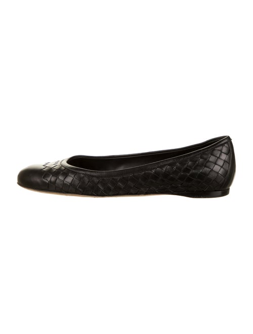 Bottega Veneta Intrecciato Ballet Flats Black