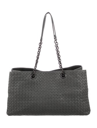 Bottega Veneta Intrecciato Double Chain Tote