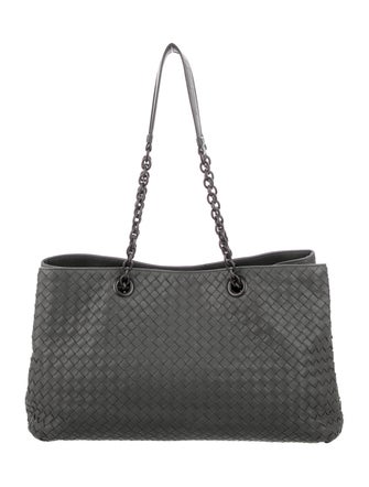 Bottega Veneta Intrecciato Double Chain Tote