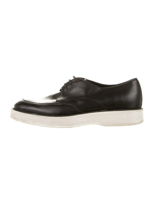 Bottega Veneta Leather Platform Derby Shoes black