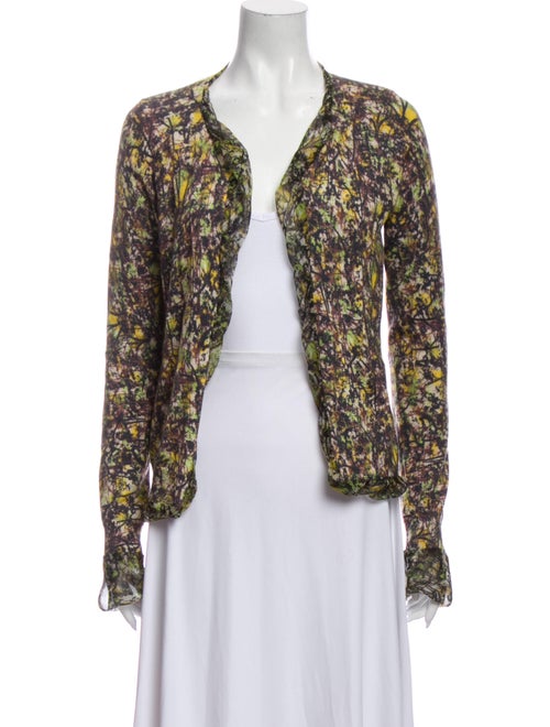 Bottega Veneta Cashmere Tie-Dye Print Sweater Gree