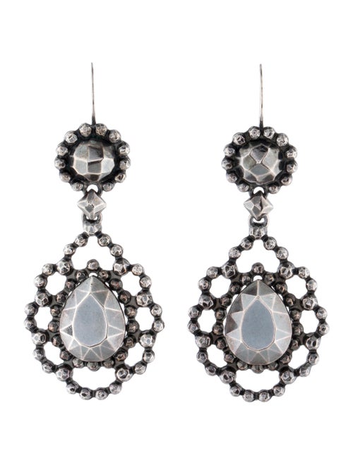 Bottega Veneta Drop Earrings silver