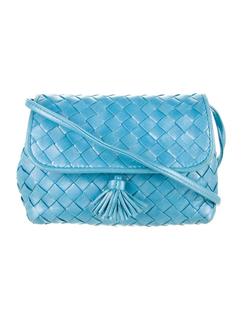Bottega Veneta Vintage Intrecciato Mini Bag Blue