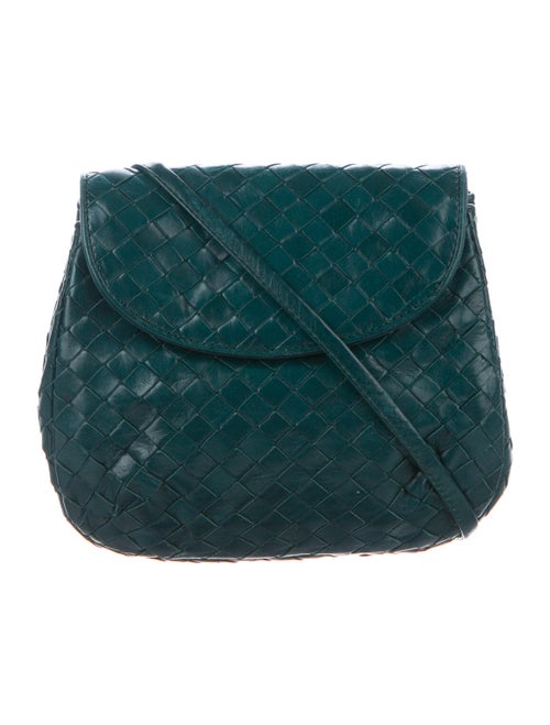 Bottega Veneta Intrecciato Crossbody Bag Blue