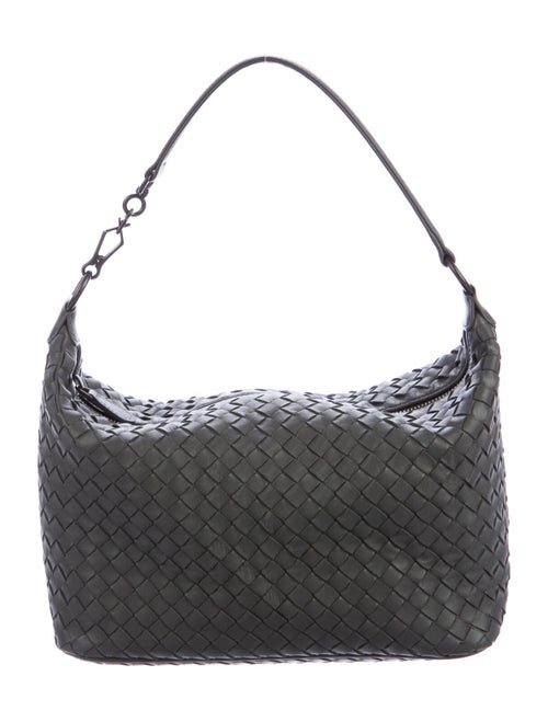 Bottega Veneta Small Intrecciato Shoulder Bag Grey