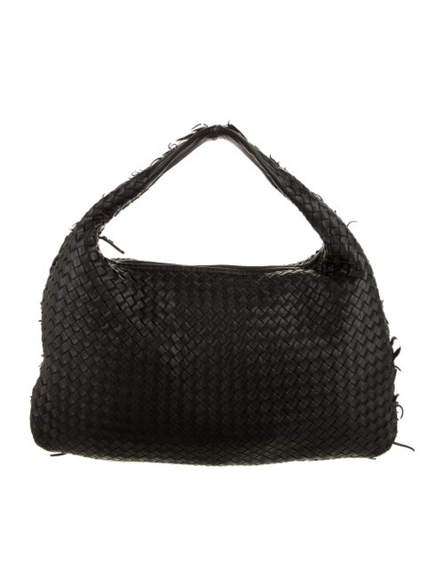 Bottega Veneta Medium Intrecciato Veneta Hobo Blac