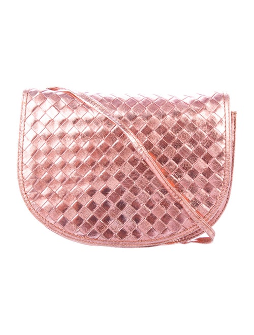 Bottega Veneta Vintage Metallic Intrecciato Bag Me