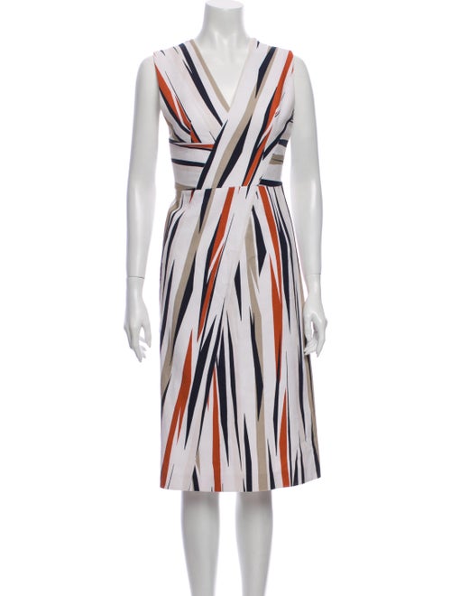 Bottega Veneta Striped Midi Length Dress