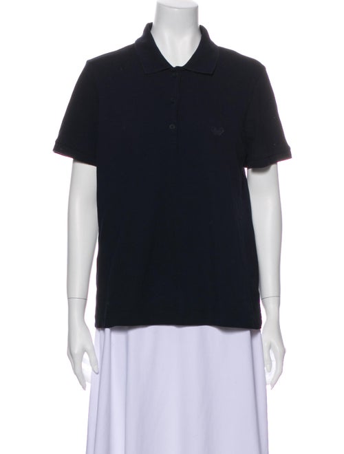 Bottega Veneta Short Sleeve Polo Blue