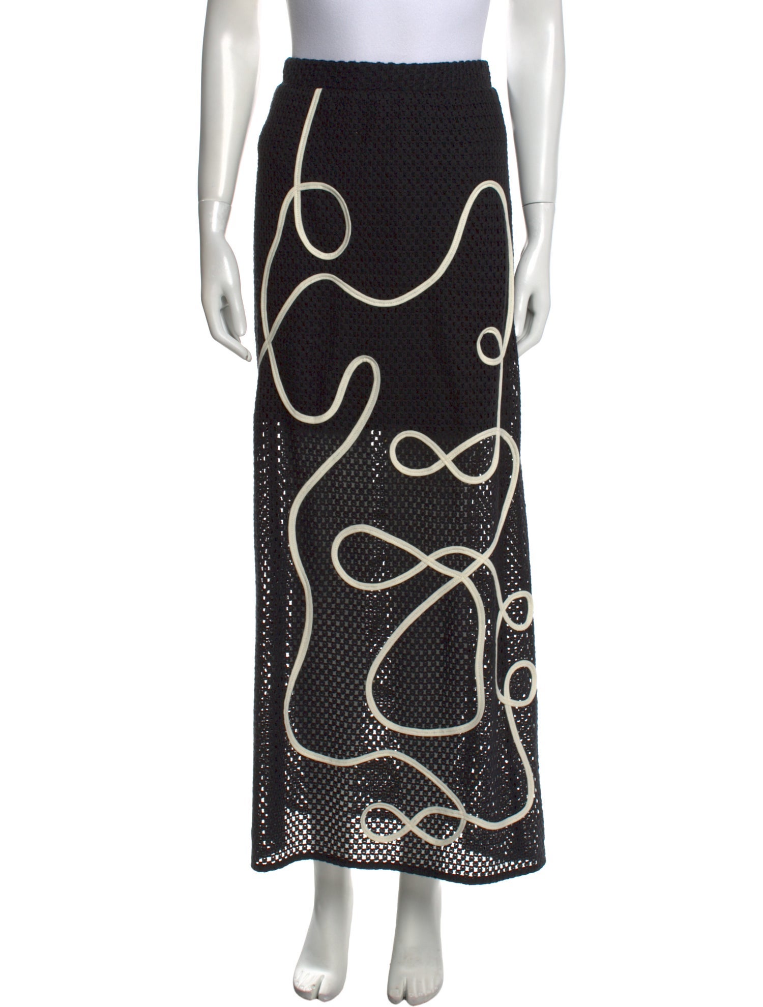 Bouguessa Patterned Midi Length Skirt