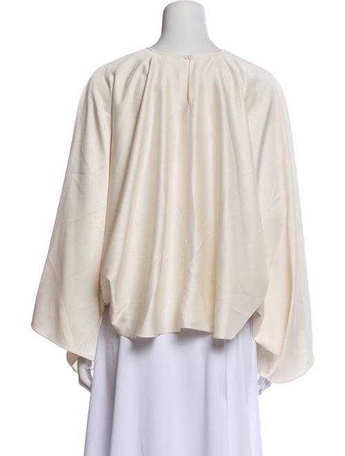 Bouguessa Bateau Neckline Long Sleeve Crop Top