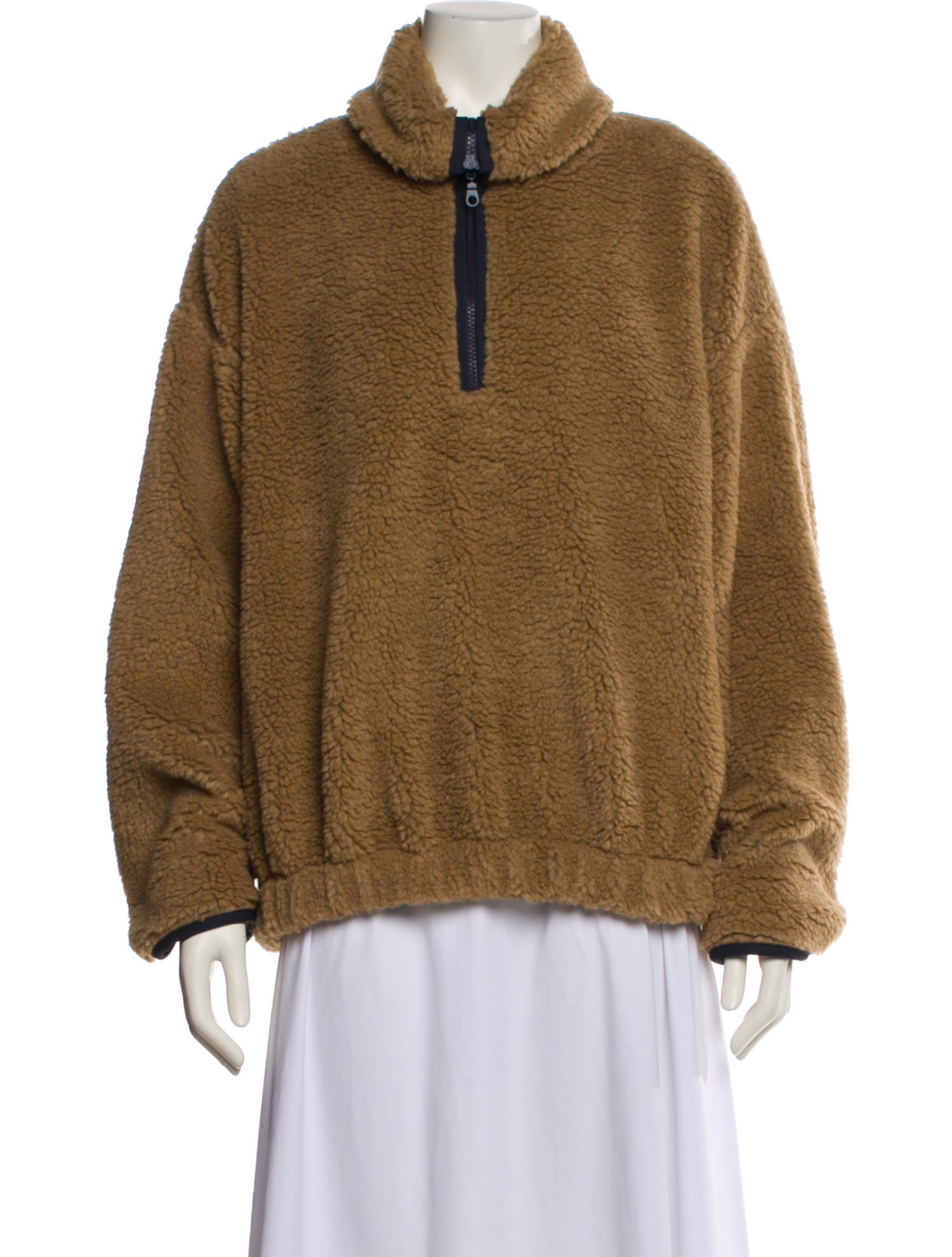 Bouguessa Mock Neck Long Sleeve Sweatshirt