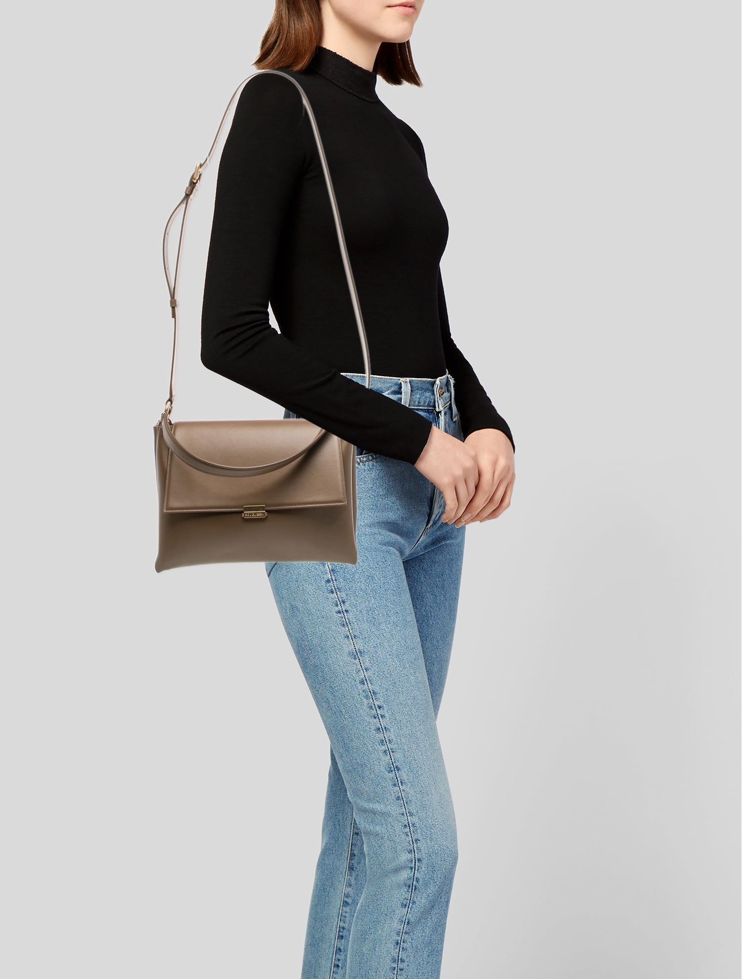 Bouguessa Leather Top Handle Bag