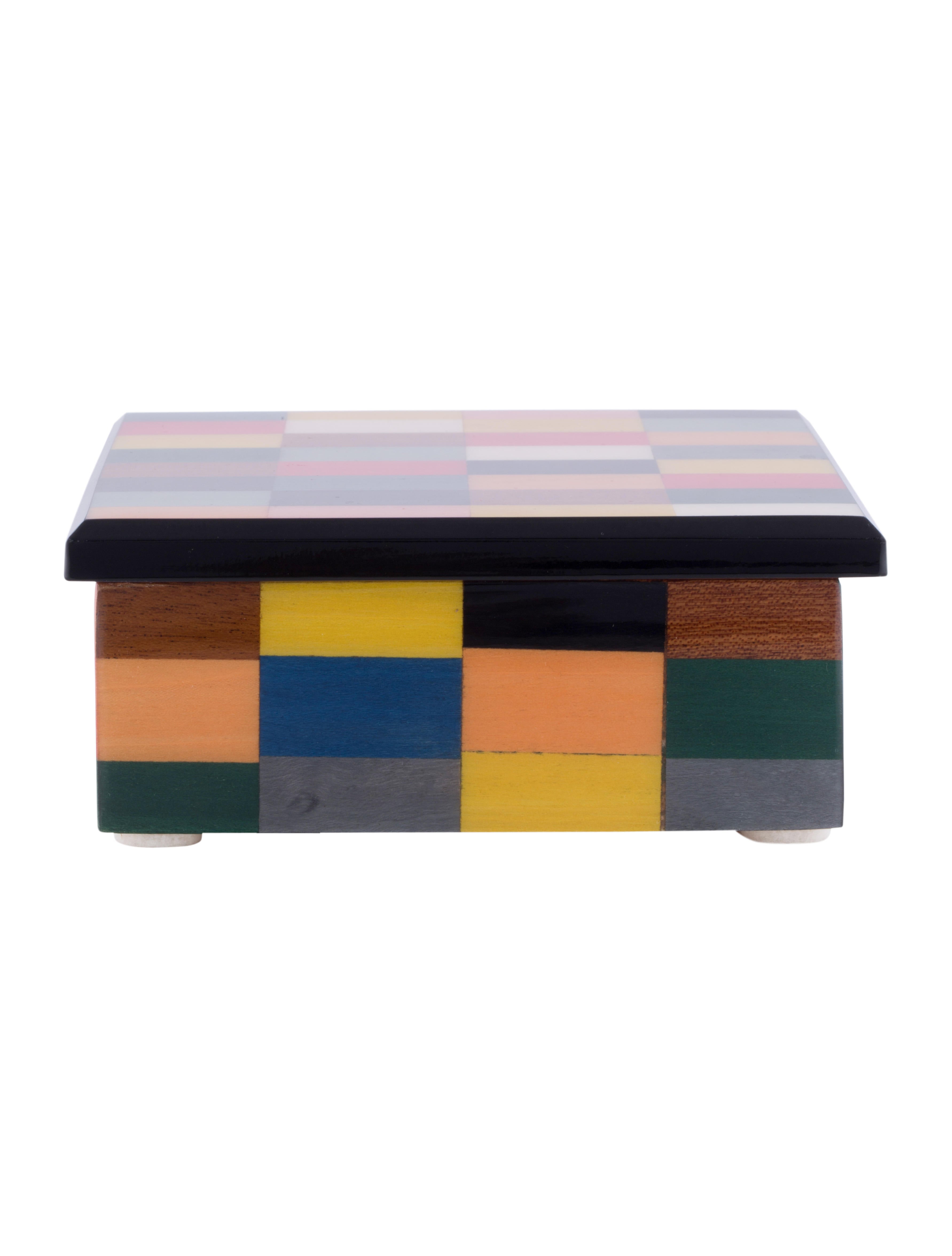 Decorative Box Biagio Barile Inlaid Wood Box