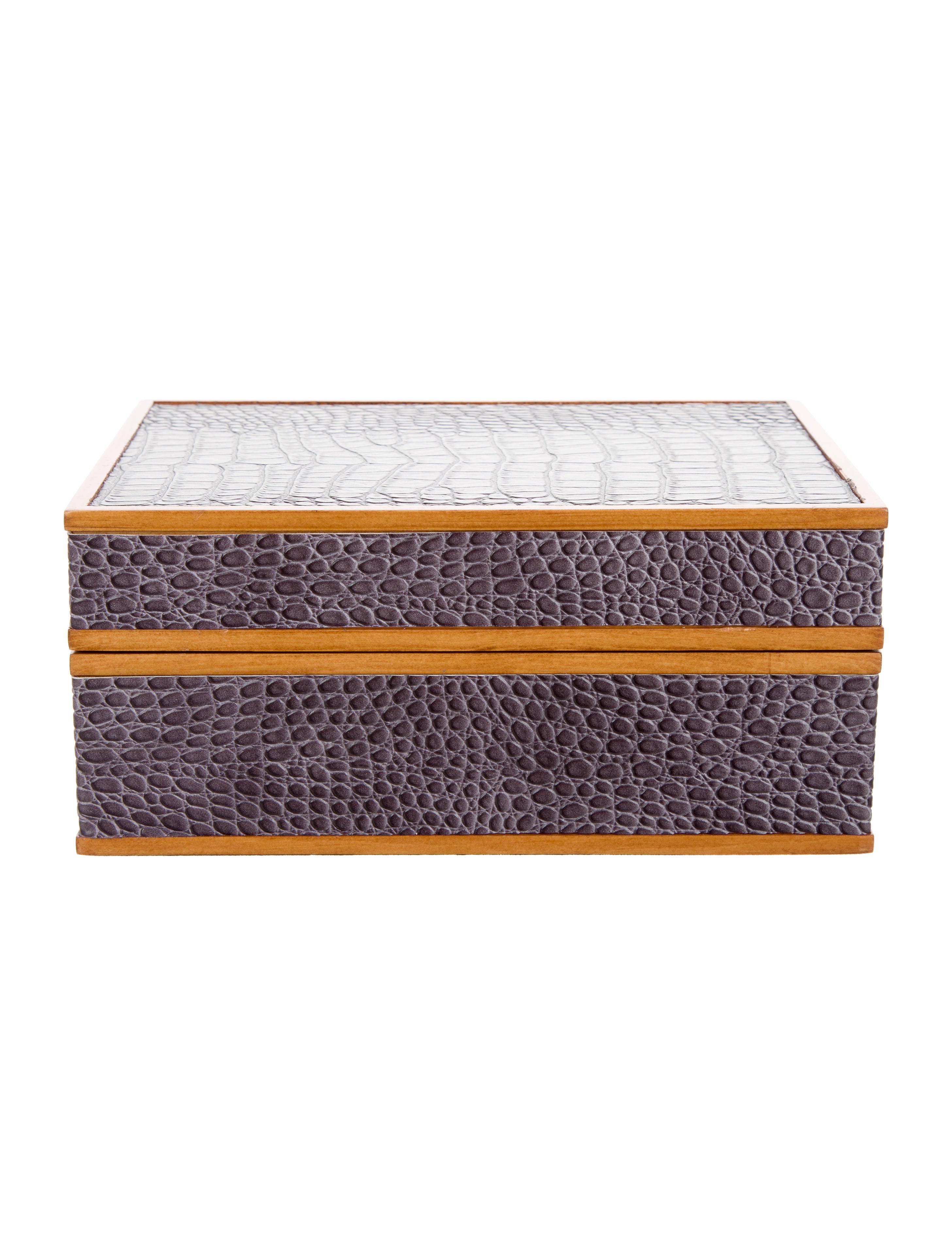 Decorative Box Embossed Leather Boxes