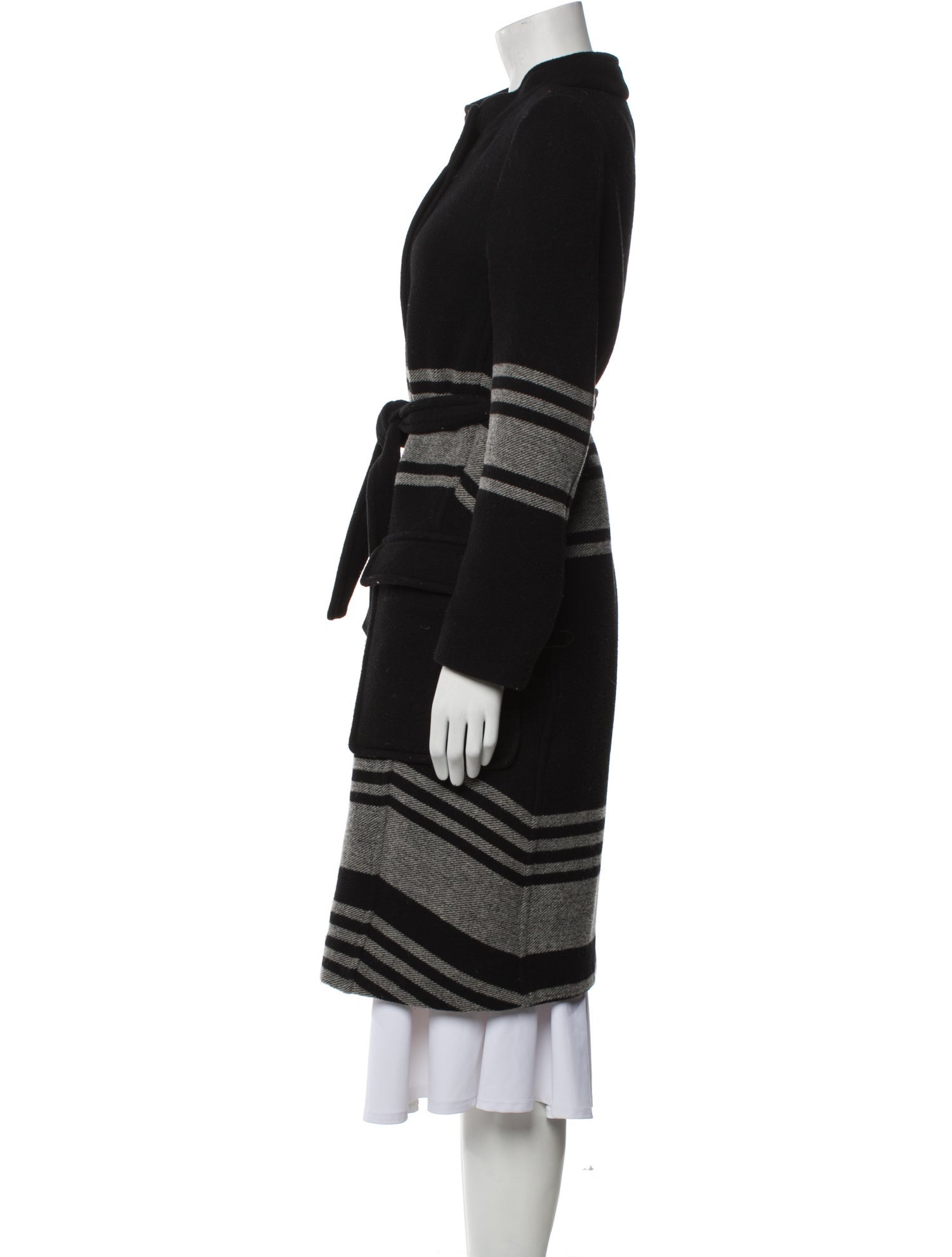 Boy. by Band of Outsiders Wool Striped Coat