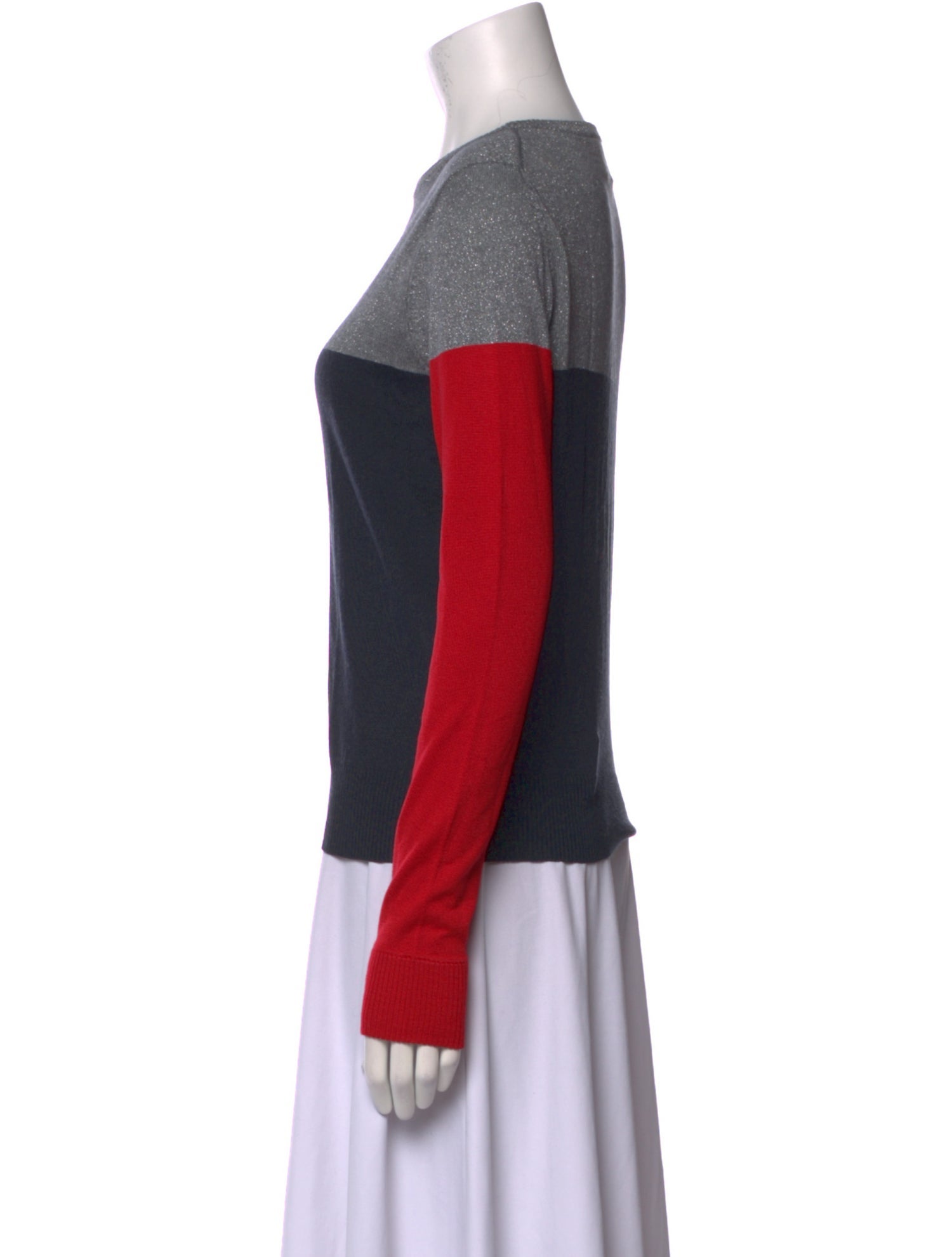 Boy. by Band of Outsiders Silk Colorblock Pattern Sweatshirt