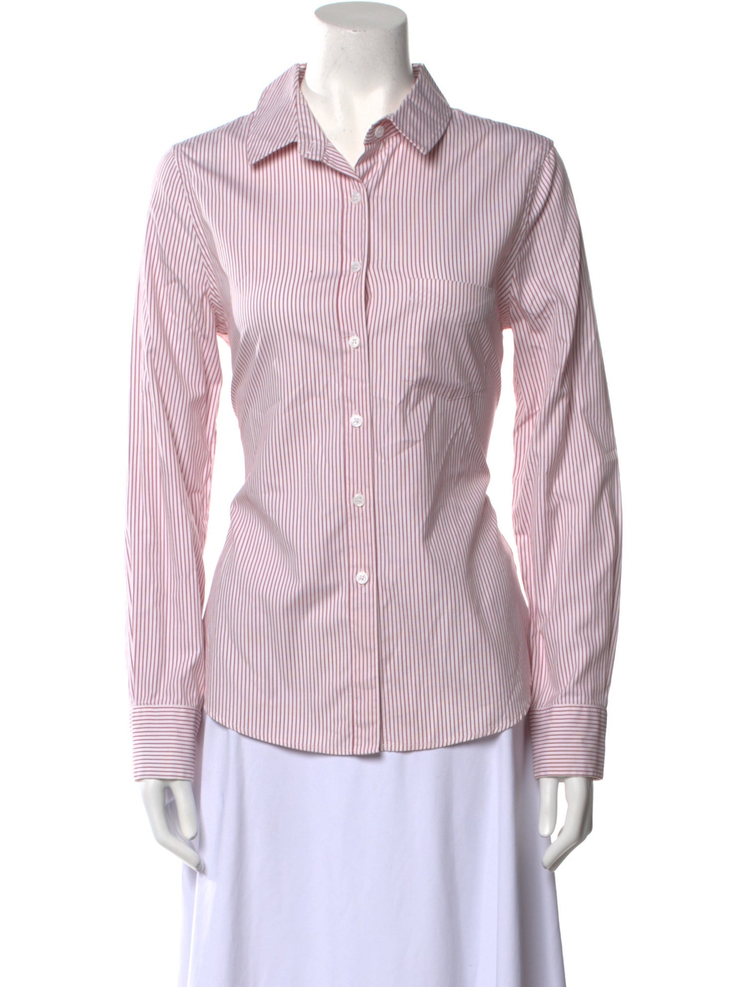 Boy. by Band of Outsiders Striped Long Sleeve Button-Up Top