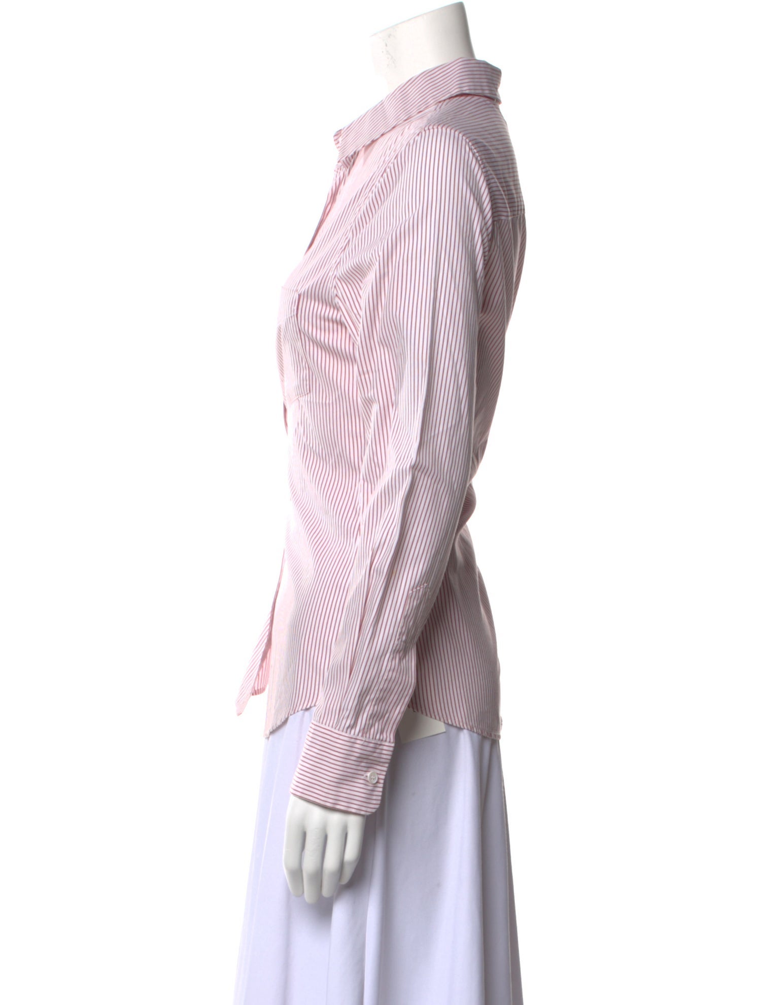 Boy. by Band of Outsiders Striped Long Sleeve Button-Up Top