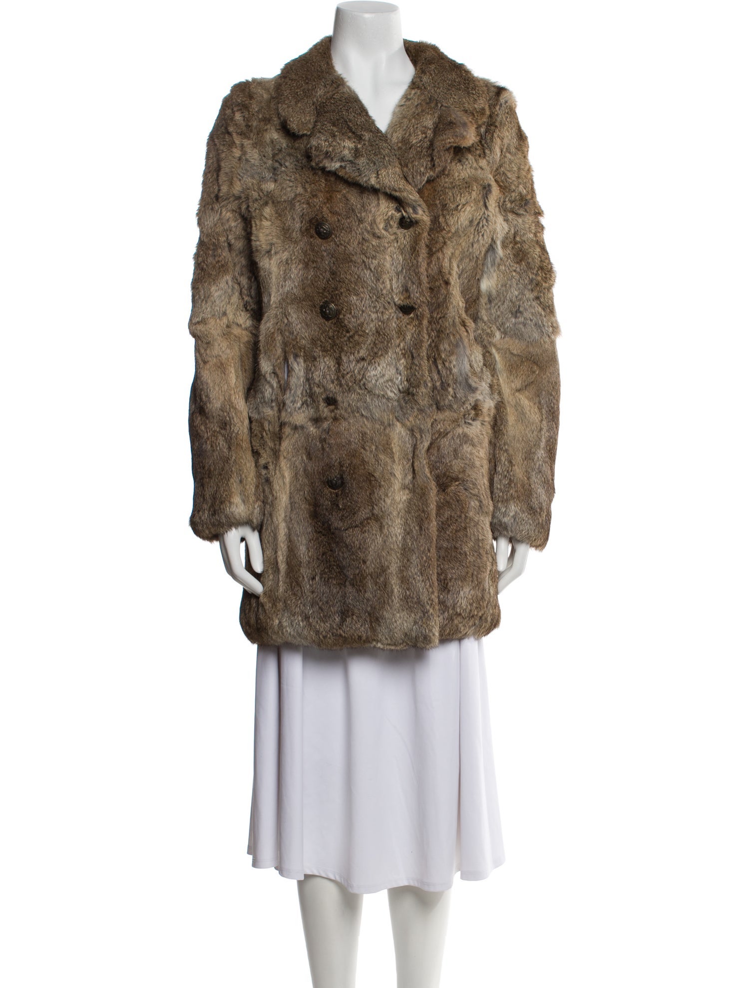 Boy. by Band of Outsiders Fur Animal Print Faux Fur Coat