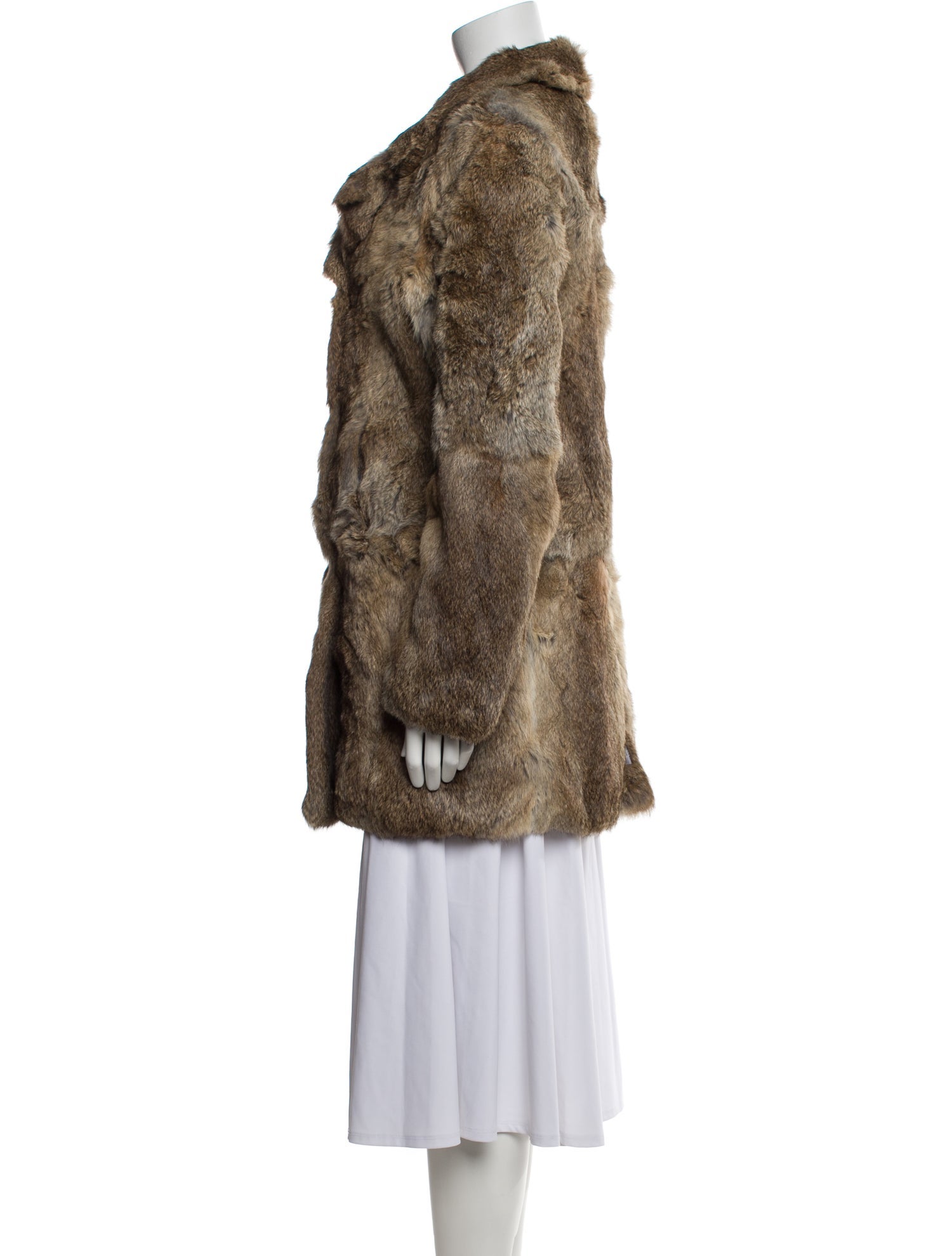 Boy. by Band of Outsiders Fur Animal Print Faux Fur Coat