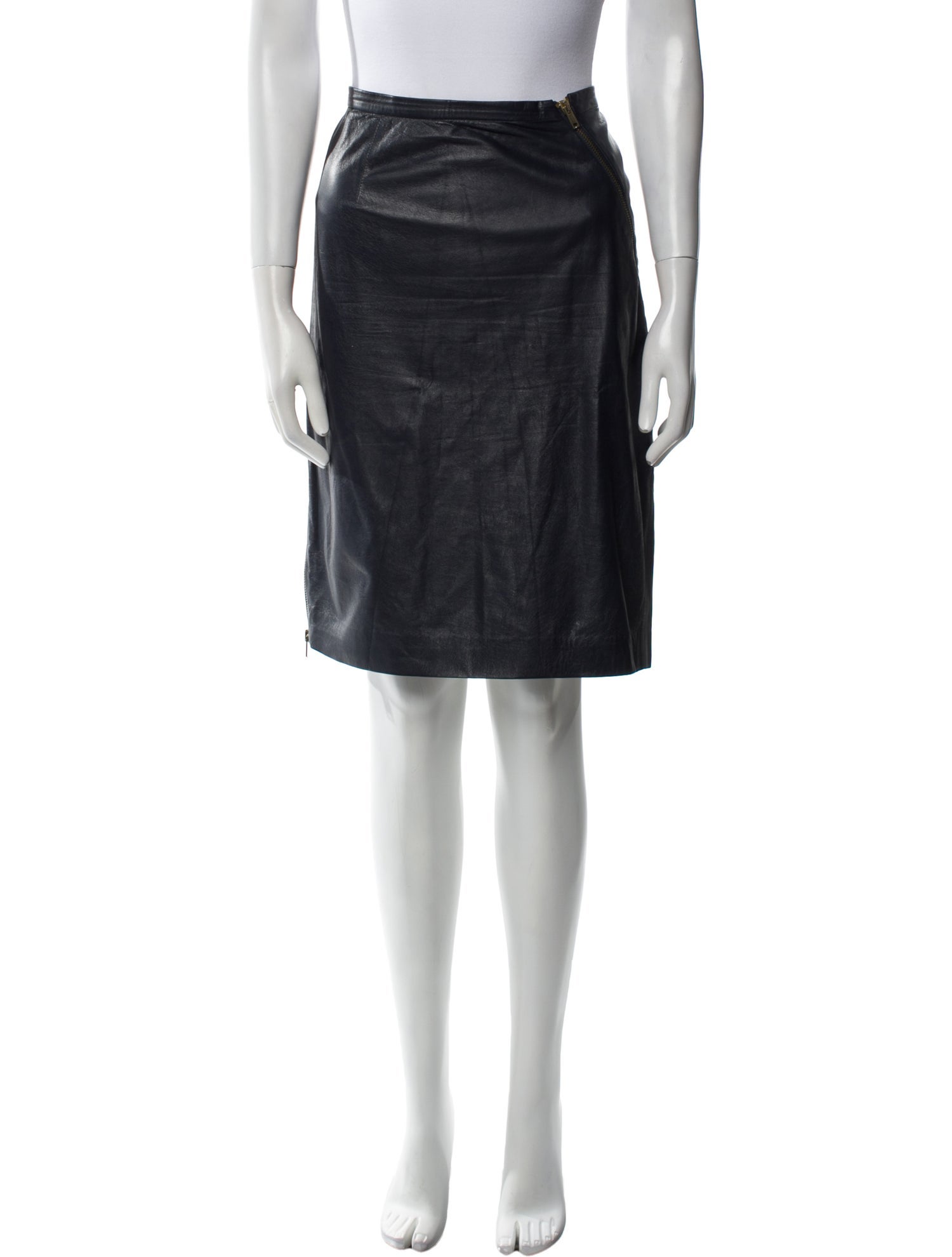 Boy. by Band of Outsiders Leather Knee-Length Skirt