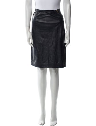 Boy. by Band of Outsiders Leather Knee-Length Skirt