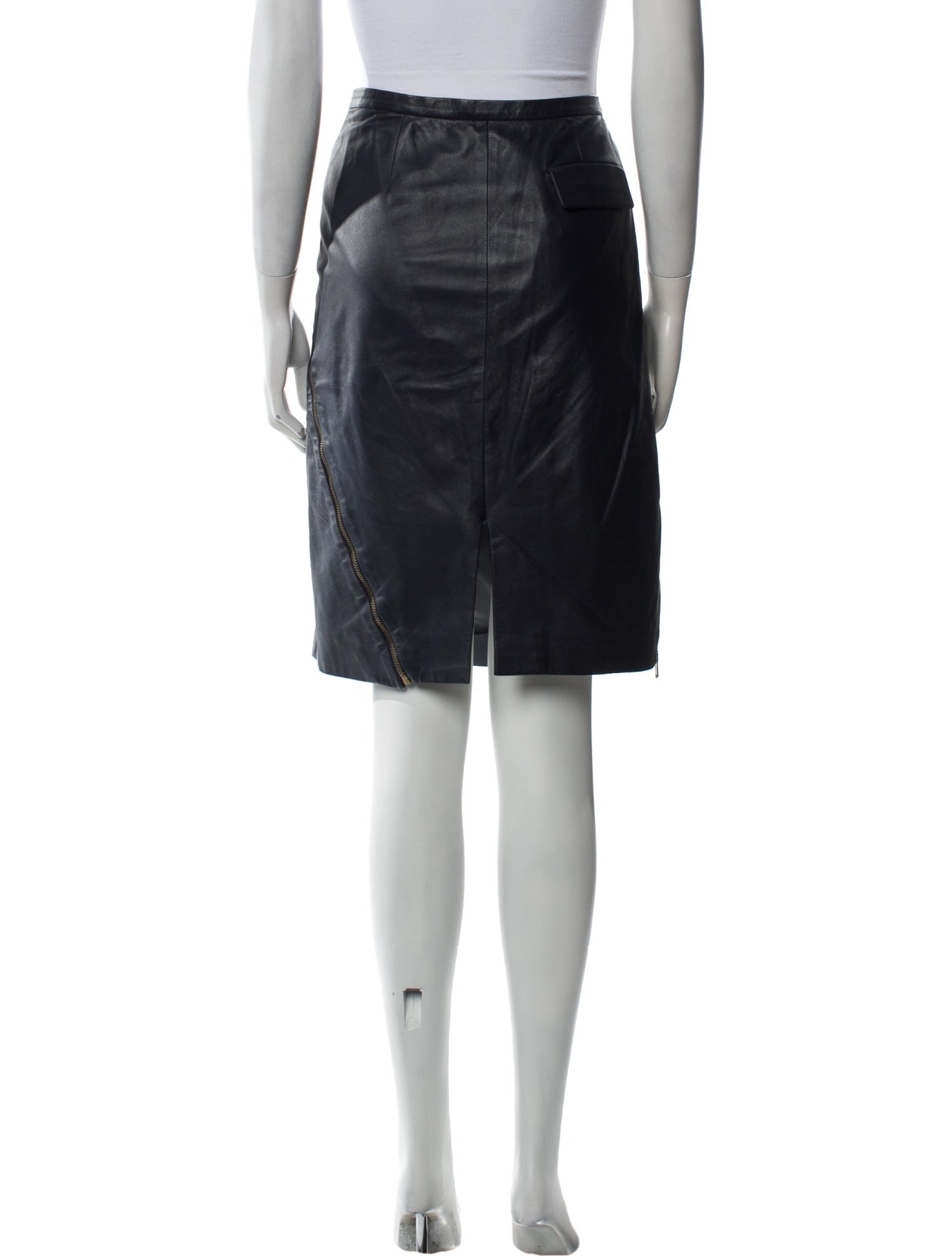 Boy. by Band of Outsiders Leather Knee-Length Skirt